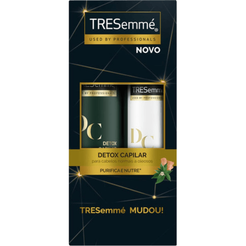 Kit-Shampoo-400ml---Condicionador-200ml-com-Cha-Verde-Gengibre-e-Proteina-do-Trigo-Tresemme-Detox-Capilar-Preco-Especial