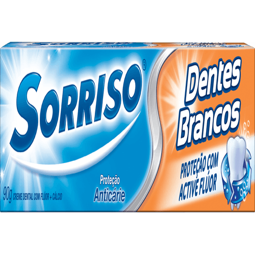 Creme-Dental-com-Fluor-e-Calcio-Sorriso-Dentes-Brancos-Caixa-90g Creme-Dental-com-Fluor-e-Calcio-Sorriso-Dentes-Brancos-Caixa-90g