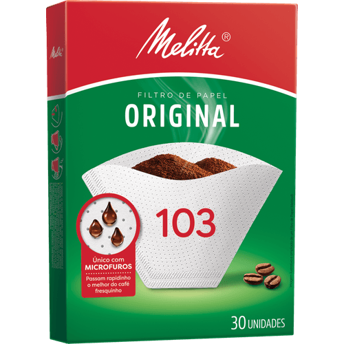 Filtro-de-Papel-Original-Melitta-103-Caixa-6-Unidades-de-30-Filtros-Cada Filtro-de-Papel-Original-Melitta-103-Caixa-6-Unidades-de-30-Filtros-Cada