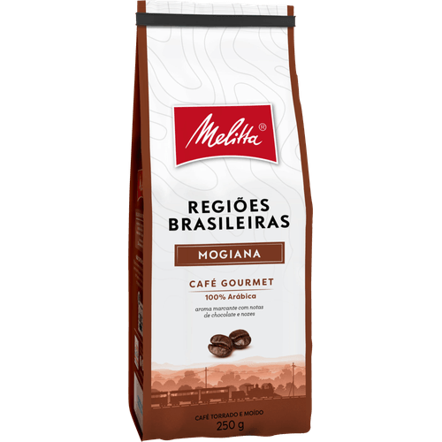 Cafe-Torrado-e-Moido-Mogiana-100--Arabica-Melitta-Gourmet-Regioes-Brasileiras-Pacote-250g Cafe-Torrado-e-Moido-Mogiana-100--Arabica-Melitta-Gourmet-Regioes-Brasileiras-Pacote-250g
