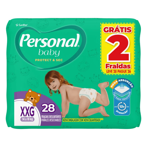 Fralda-Personal-Baby-Protect-e-Sec-XXG-Leve-28-Pague-26-unidades