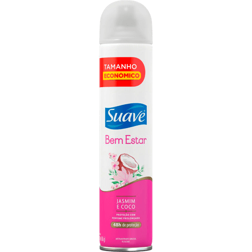 Antitranspirante-Aerossol-Jasmim-e-Coco-48h-de-Protecao-Suave-200ml-Spray-Leve-Mais-Pague-Menos Antitranspirante-Aerossol-Jasmim-e-Coco-48h-de-Protecao-Suave-200ml-Spray-Leve-Mais-Pague-Menos