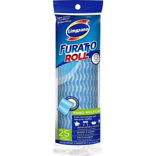 Pano-Multiuso-em-Rolo-com-Ions-de-Prata-Azul-Limppano-Furatto-Roll-21cm-x-29cm-20-Unidades