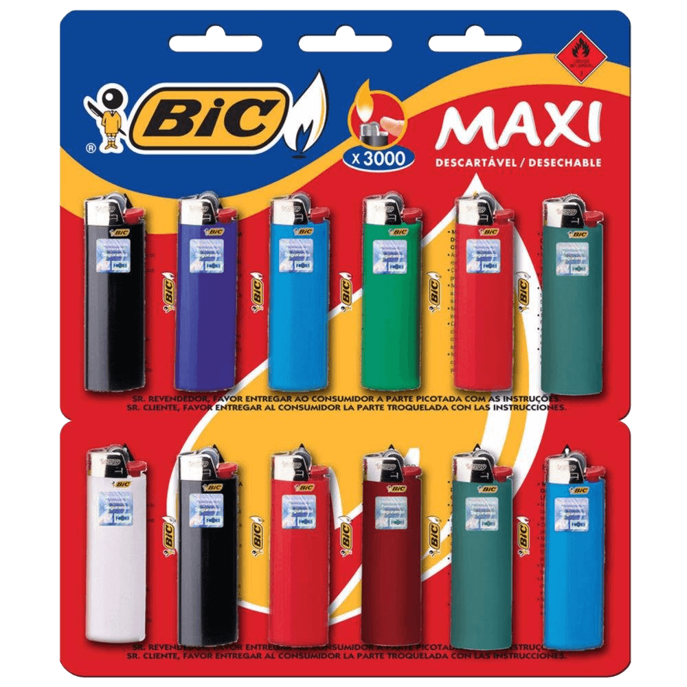 Isqueiro Blister Bic Maxi Berço Sm Unit