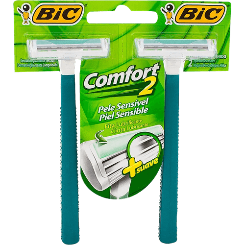 Aparelho-Descartavel-Para-Barbear-Bic-Comfort-2-2-Unidades Aparelho-Descartavel-Para-Barbear-Bic-Comfort-2-2-Unidades