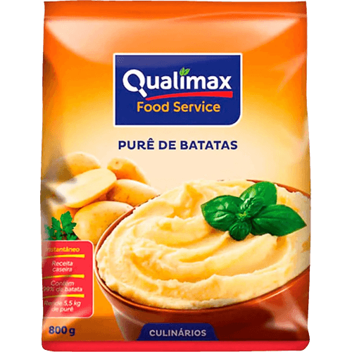 Mistura-Pure-de-Batatas-Qualimax-800g-Pacote Mistura-Pure-de-Batatas-Qualimax-800g-Pacote
