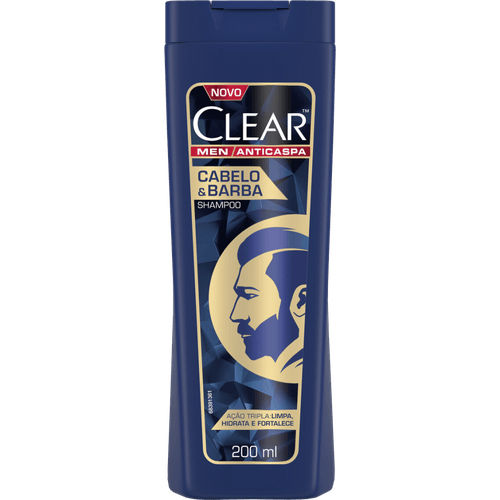 Shampoo-Anticaspa-Clear-Men-Cabelo---Barba-Frasco-200ml