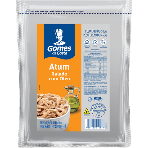 Atum-Ralado-em-Oleo-Comestivel-e-Caldo-Vegetal-Gomes-da-Costa-Pacote-Peso-Liquido-500g-Peso-Drenado-450g