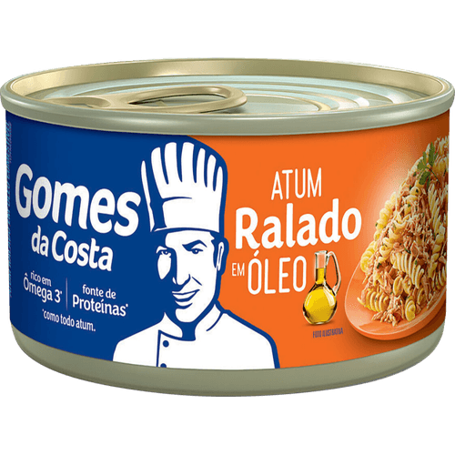 Atum-Ralado-em-Oleo-Comestivel-Gomes-da-Costa-Lata-Peso-Liquido-170g-Peso-Drenado-130g Atum-Ralado-em-Oleo-Comestivel-Gomes-da-Costa-Lata-Peso-Liquido-170g-Peso-Drenado-130g