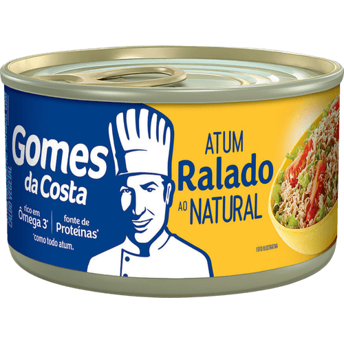 Atum-Ralado-ao-Natural-com-Caldo-Vegetal-Gomes-da-Costa-Lata-Peso-Liquido-170g-Peso-Drenado-130g Atum-Ralado-ao-Natural-com-Caldo-Vegetal-Gomes-da-Costa-Lata-Peso-Liquido-170g-Peso-Drenado-130g