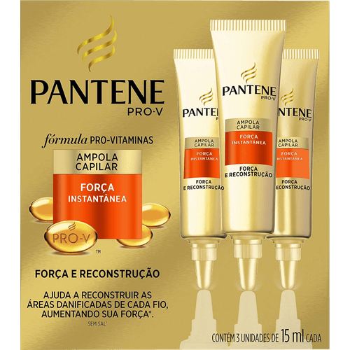 Ampola-de-Tratamento-Capilar-com-Perolas-Soluveis---Bambu-Pantene-Pro-V-Nutricao-Umectante-Caixa-3-Unidades-15ml-Cada