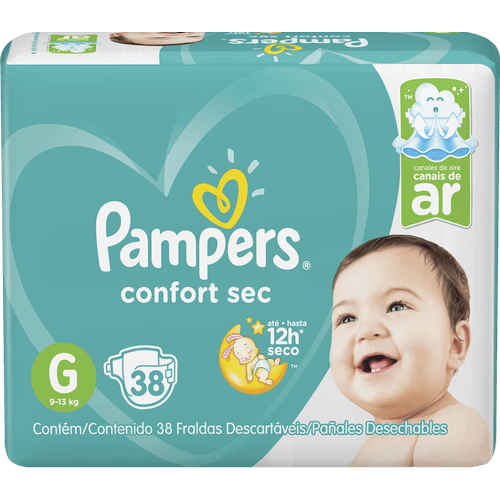 Fralda-Descartavel-Infantil-Pampers-Confort-Sec-G-9-a-13kg-Pacote-38-Unidades