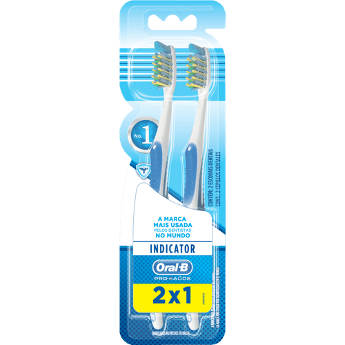 Escova-Dental-Macia-40--2x1-Oral-B-Pro-Saude-Indicator-2-Unidades