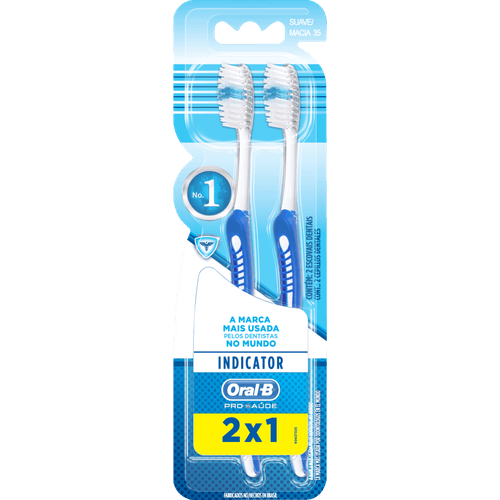 Escova-Dental-Macia-2x1-Oral-B-Pro-Saude-Indicator-2-Unidades Escova-Dental-Macia-2x1-Oral-B-Pro-Saude-Indicator-2-Unidades