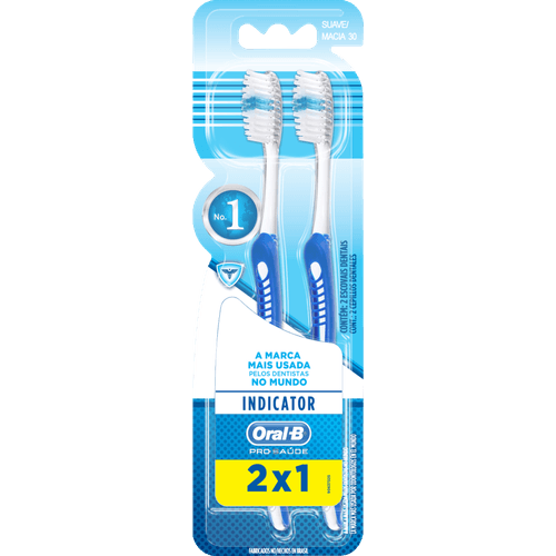 Escova-Dental-Macia-20--2x1-Oral-B-Pro-Saude-Indicator-2-Unidades