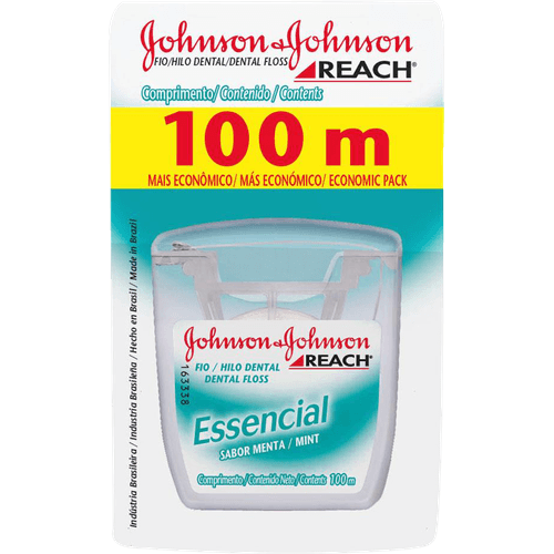 Fio-Dental-Menta-Johnson---Johnson-Reach-Essencial-100m-Mais-Economico Fio-Dental-Menta-Johnson---Johnson-Reach-Essencial-100m-Mais-Economico