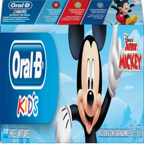 Creme-Dental-com-Fluor-Anticarie-Chiclete-Mickey-and-the-Roadster-Racers-Oral-B-Kids-Caixa-50g Creme-Dental-com-Fluor-Anticarie-Chiclete-Mickey-and-the-Roadster-Racers-Oral-B-Kids-Caixa-50g