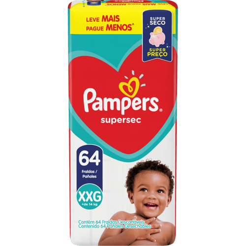 Fralda-Descartavel-Infantil-Pampers-Supersec-XXG---de-14kg-Pacote-64-Unidades-Leve-Mais-Pague-Menos