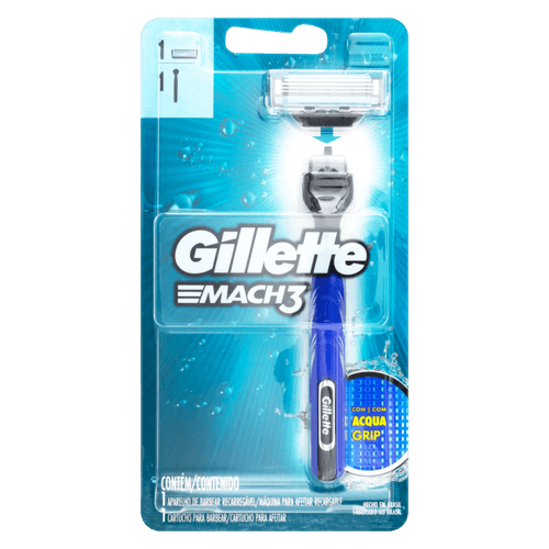 Aparelho-Recarregavel-e-Carga-para-Barbear-Gillette-Mach3 Aparelho-Recarregavel-e-Carga-para-Barbear-Gillette-Mach3