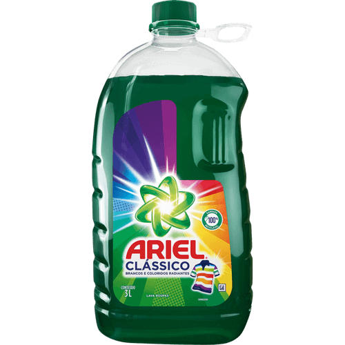 Lava-Roupas-Liquido-Roupas-Brancas-e-Coloridas-Ariel-Cores-Radiantes-Galao-3l Lava-Roupas-Liquido-Roupas-Brancas-e-Coloridas-Ariel-Cores-Radiantes-Galao-3l