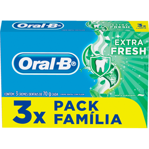 Creme-Dental-Extra-Fresh-Menta-Duradera-Oral-B-Caixa-3-Unidades-70g-Cada-Familia