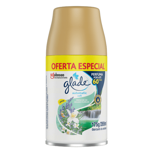 Odorizador-de-Ambiente-Frescor-de-Aguas-Florais-Glade-Automatic-Frasco-269ml-Spray-Refil-Oferta-Especial Odorizador-de-Ambiente-Frescor-de-Aguas-Florais-Glade-Automatic-Frasco-269ml-Spray-Refil-Oferta-Especial