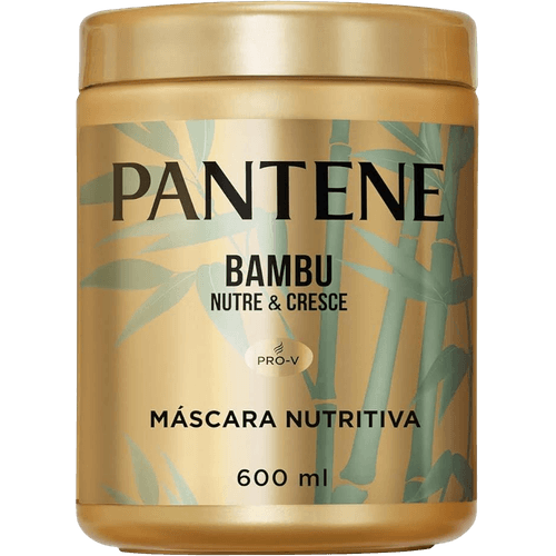 Mascara-Nutritiva-de-Tratamento-Reparador-de-Queratina-Pantene-Pro-V-Bambu-Nutre---Cresce-Pote-600ml Mascara-Nutritiva-de-Tratamento-Reparador-de-Queratina-Pantene-Pro-V-Bambu-Nutre---Cresce-Pote-600ml