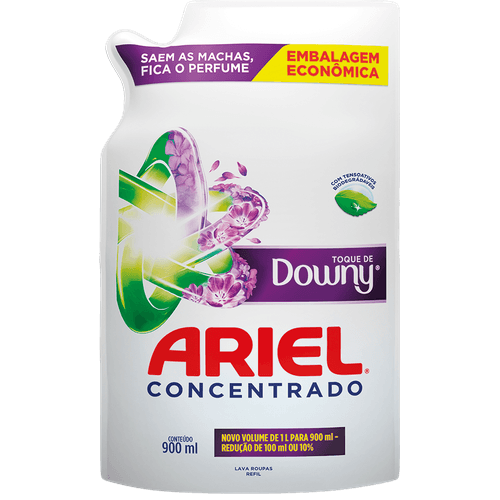 Lava-Roupas-Concentrado-Ariel-Toque-de-Downy-Sache-900ml-Refil-Economico