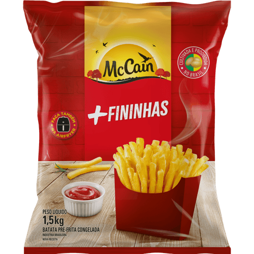 Batata-Pre-Frita-Fina-Congelada-McCain-Pacote-15kg Batata-Pre-Frita-Fina-Congelada-McCain-Pacote-15kg