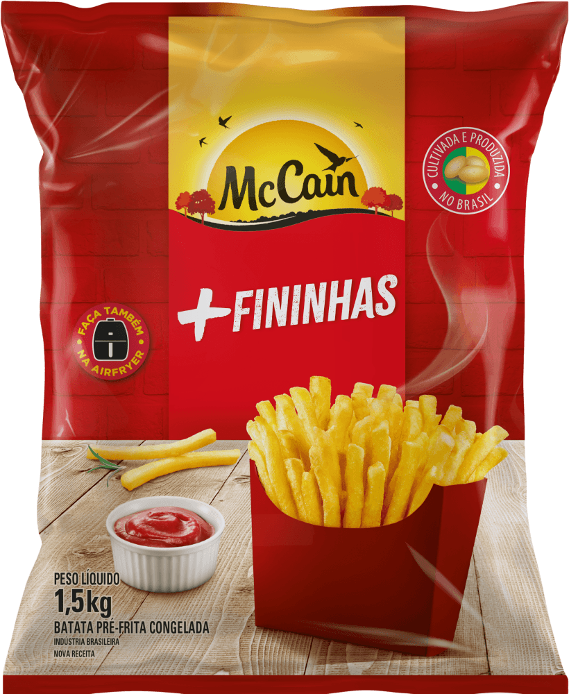 Batata Pré-Frita McCain Congelada Corte Fino Pacote com 1,5kg