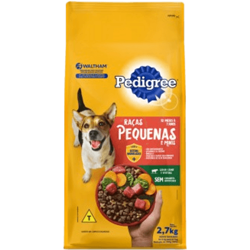 Alimento-100--Completo-e-Balanceado-para-Caes-Adultos-Racas-Minis-e-Pequenas-Carne-e-Vegetais-Pedigree-Pacote-27kg Alimento-100--Completo-e-Balanceado-para-Caes-Adultos-Racas-Minis-e-Pequenas-Carne-e-Vegetais-Pedigree-Pacote-27kg
