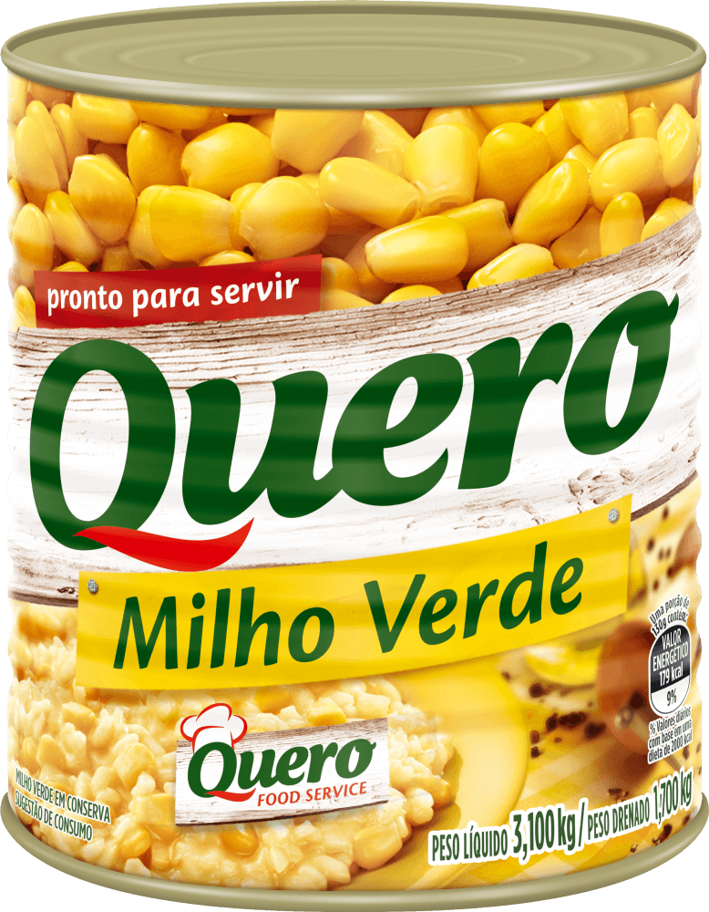 Milho Verde em Conserva Quero Lata 1,7kg