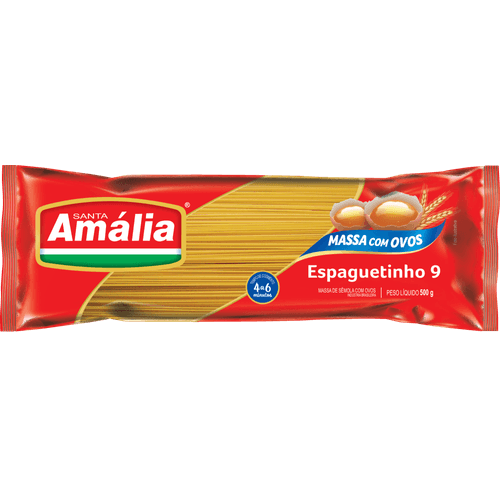 Massa-com-Ovos-Santa-Amalia-Espaguetinho-N°9-500-g Massa-com-Ovos-Santa-Amalia-Espaguetinho-N°9-500-g