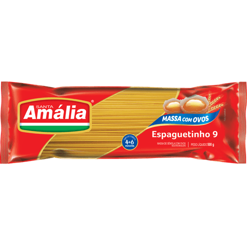 Massa-com-Ovos-Santa-Amalia-Espaguetinho-N°9-500-g