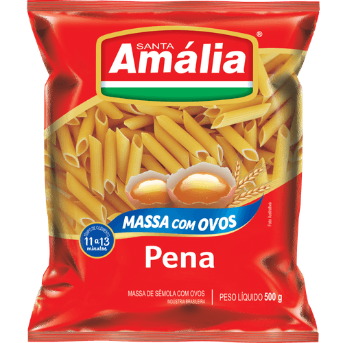 Massa-com-Ovos-Santa-Amalia-Penne-500-g Massa-com-Ovos-Santa-Amalia-Penne-500-g