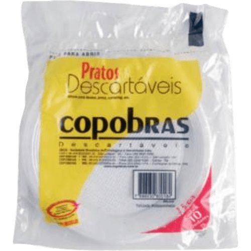 Prato-Plastico-Descartavel-Branco-15cm-Copobras-Pacote-10-Unidades Prato-Plastico-Descartavel-Branco-15cm-Copobras-Pacote-10-Unidades