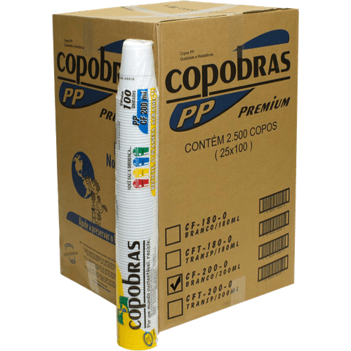 Copo-Descartavel-Copobras-Branco-100unidade-X Copo-Descartavel-Copobras-Branco-100unidade-X