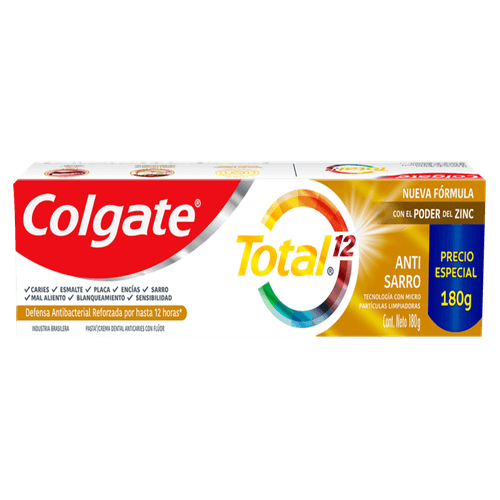 Creme-Dental-Antitartaro-Anticarie-com-Fluor-Colgate-Total-12-Caixa-180g-Preco-Especial Creme-Dental-Antitartaro-Anticarie-com-Fluor-Colgate-Total-12-Caixa-180g-Preco-Especial