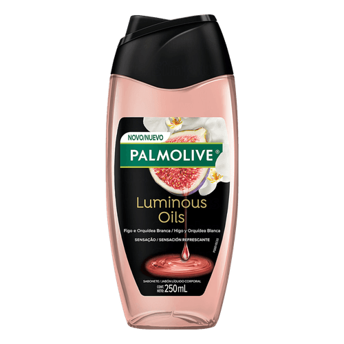 Sabonete-Liquido-Corporal-Figo-e-Orquidea-Branca-Palmolive-Luminous-Oils-Frasco-250ml Sabonete-Liquido-Corporal-Figo-e-Orquidea-Branca-Palmolive-Luminous-Oils-Frasco-250ml