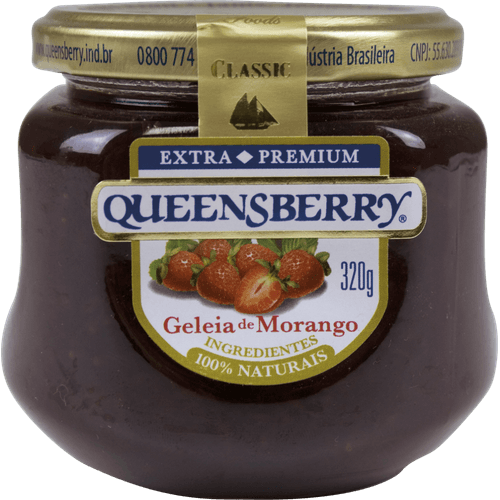 Geleia-Morango-Queensberry-Classic-Vidro-320g Geleia-Morango-Queensberry-Classic-Vidro-320g