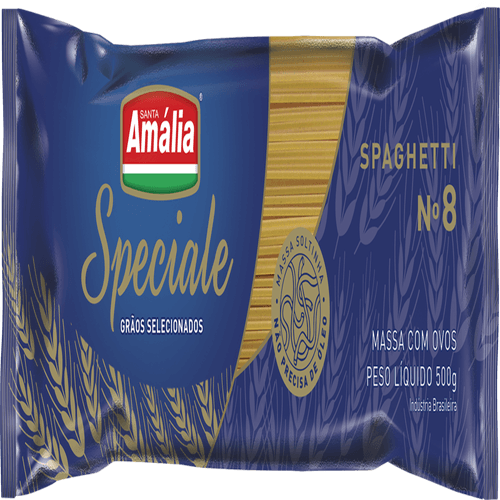 Massa-com-Ovos-Santa-Amalia-Speciale-Spaghetti-N°8-500-g Massa-com-Ovos-Santa-Amalia-Speciale-Spaghetti-N°8-500-g
