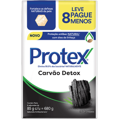 sabonete-em-barra-antibacteriano-protex-carvao-detox-envoltorio-680g-8-unidades-leve-mais-pague-menos sabonete-em-barra-antibacteriano-protex-carvao-detox-envoltorio-680g-8-unidades-leve-mais-pague-menos
