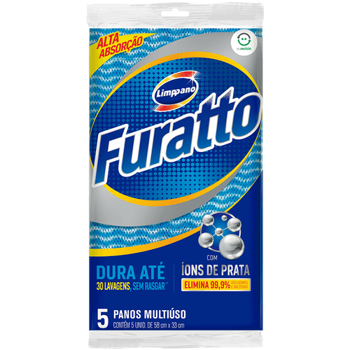 Pano-Multiuso-Azul-Limppano-Furatto-52cm-x-32cm-5-Unidades Pano-Multiuso-Azul-Limppano-Furatto-52cm-x-32cm-5-Unidades