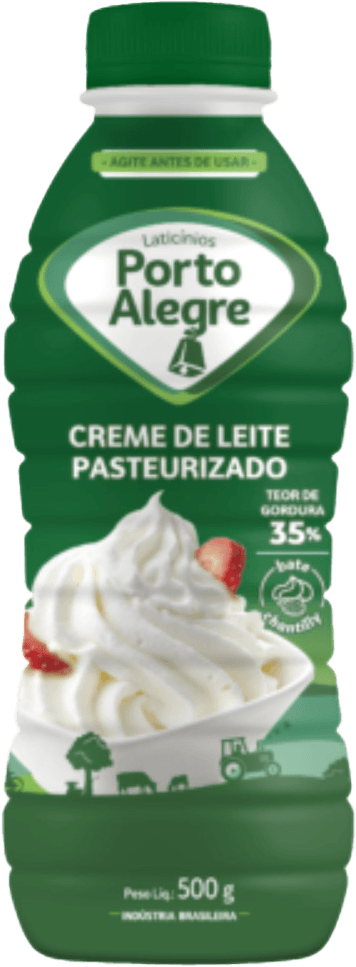 Creme de Leite Porto Alegre Pasteurizado Fresco 500g