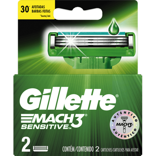 Carga-de-Aparelho-para-Barbear-Gillette-Mach3-Sensitive-2-Unidades