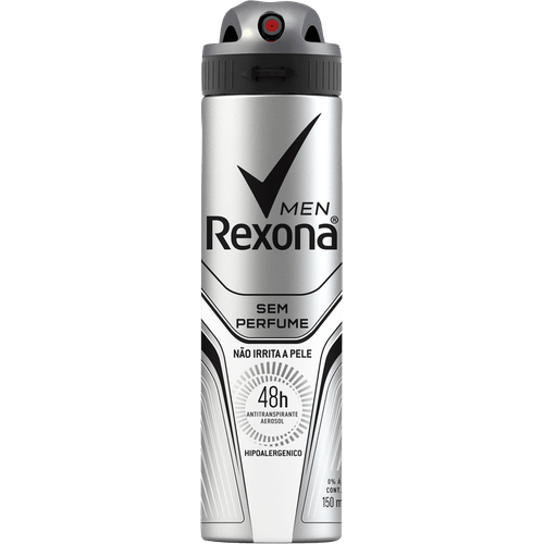 Antitranspirante-Aerossol-sem-Perfume-72h-Rexona-Men-150ml-Spray