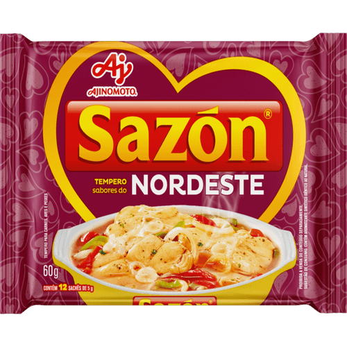 Tempero-Po-Sabores-do-Nordeste-Sazon-Pacote-60g-12-Unidades-5g-Cada Tempero-Po-Sabores-do-Nordeste-Sazon-Pacote-60g-12-Unidades-5g-Cada