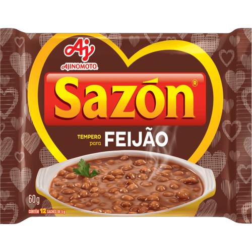 Tempero-Po-para-Feijao-Sazon-Pacote-60g-12-Unidades-5g-Cada Tempero-Po-para-Feijao-Sazon-Pacote-60g-12-Unidades-5g-Cada