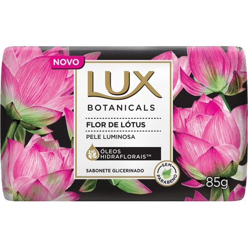 Sabonete-em-Barra-de-Glicerina-Flor-de-Lotus-Oleos-Hidraflorais-Lux-Botanicals-Envoltorio-85g