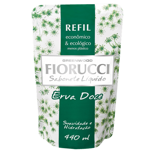 Sabonete-Liquido-Erva-Doce-Fiorucci-Sache-440ml-Refil-Economico---Ecologico Sabonete-Liquido-Erva-Doce-Fiorucci-Sache-440ml-Refil-Economico---Ecologico